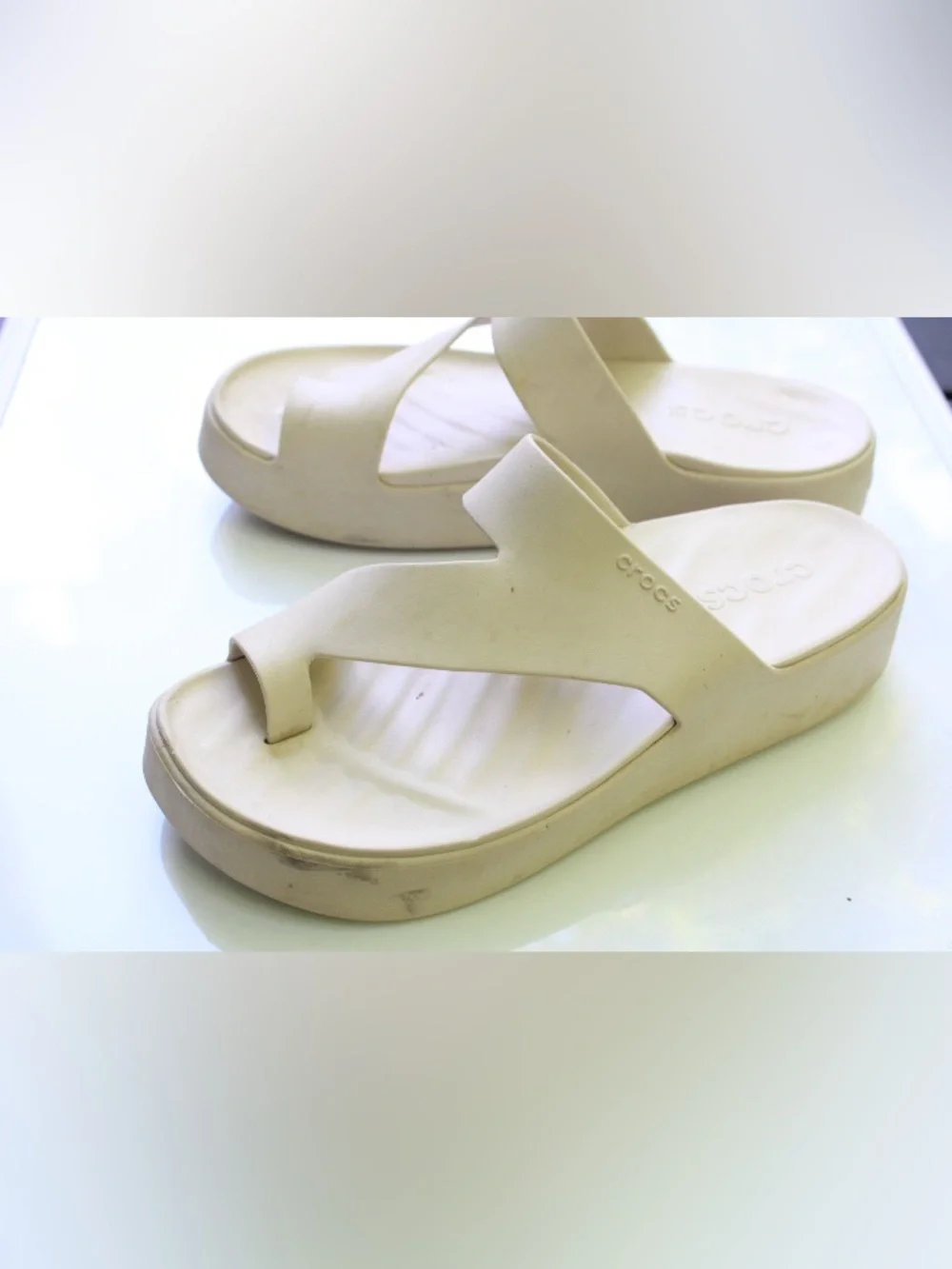 Crocs platform sandals